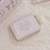 PU Leather Money Coin Purse Simple 2 Folds Credit Card Holoder Cute Card Wallets for Girls Students Gift 1