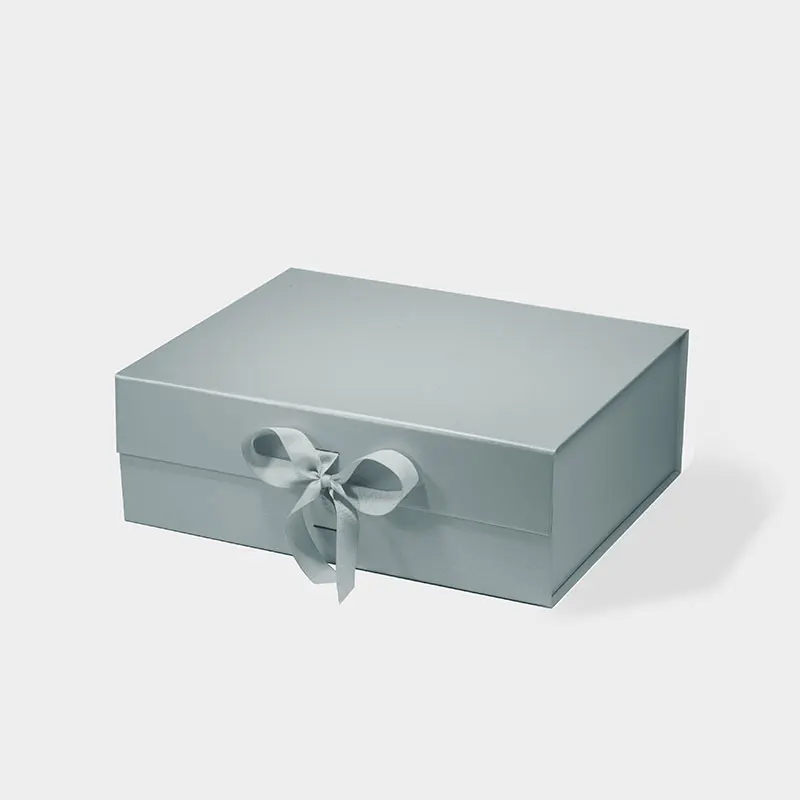 Elegant Black and White Magnetic Closure Luxury Gift Boxes, Deep A4 Size