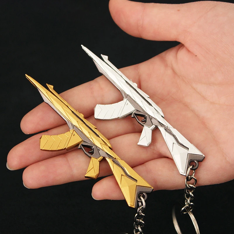 Portachiavi Con Arma Di Valore Araxys Vandal Sidearms Vandal Karambit Knife Anime Game Metal Model Collection Anime Figure Kid Toys