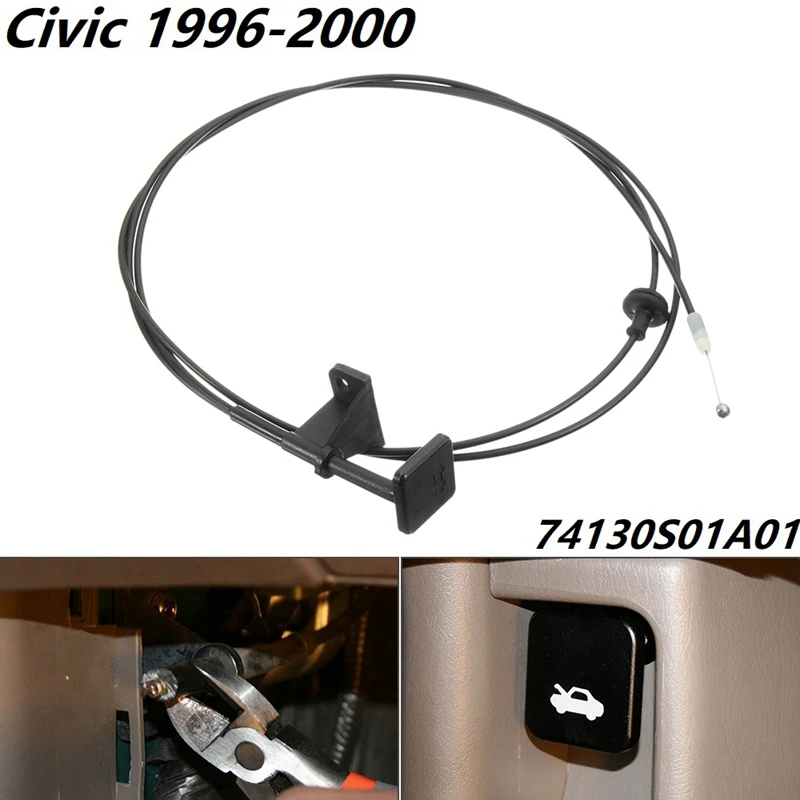 

Кабель спуска передней капота автомобиля с ручкой Подходит для Honda Civic 1996-2000 Dorman 912-010 74130S01A01 кабель спуска капота