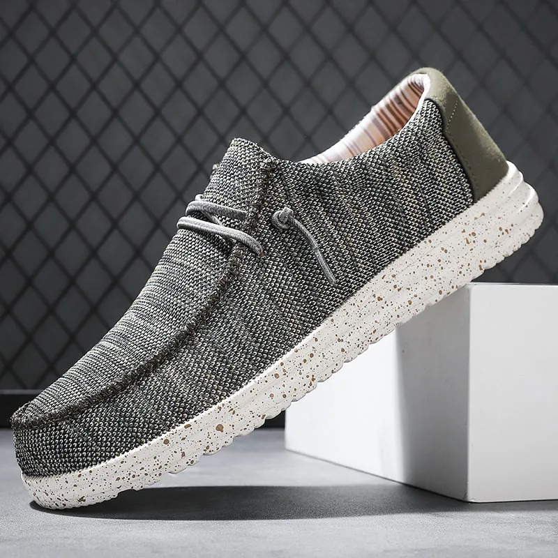 Shoes for Men's Canvas Shoes 2023 Summer New Walking Shoes Casual  Breathe Lightweight and Comfortable Hiking Large Slip-On