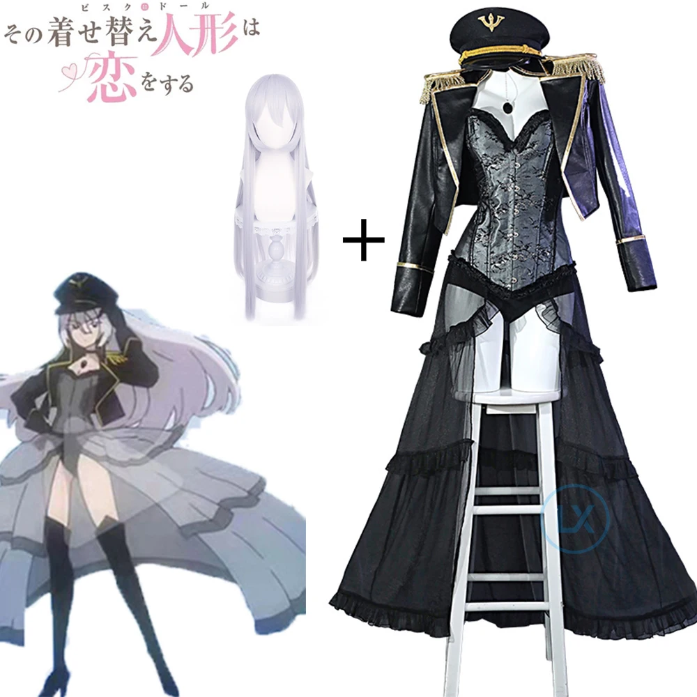 Kitagawa Marin as Black Lobelia Cosplay Costume Anime My Dress Up Darling  Officer Cap Dress Sono Bisque Doll Wa Koi Wo Suru - AliExpress