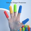 Silicone Finger Protector Anti Cut Non Slip DIY Handmade Fingers Cover Heat Resistant Cooking Kitchen Tools