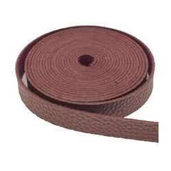 Premium Thick Leather Strap for DIY Handbags and Shoulder Bags (Wine Red)
