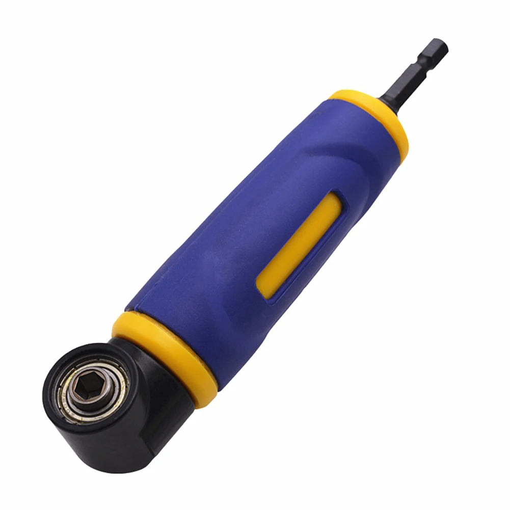 1/4 Inch 90° Degree Right Angle Attachment Universal Screwdriver Socket Adapter Labor-saving Drill Bit Corner Adapter Rotatable