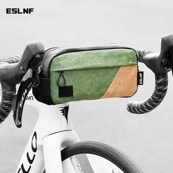 Borsa da Manubrio per Bicicletta Impermeabile e Pieghevole, Borsa Frontale per Bici da Montagna e da Strada, per Ciclismo Casual e Pendolarismo