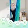 Sensory Swing Double Layer Kids Sensory Swing Holds up to 200 lbs Comfortable Indoor Cuddle Swing for Kids Adults Indoor Outdoor 2