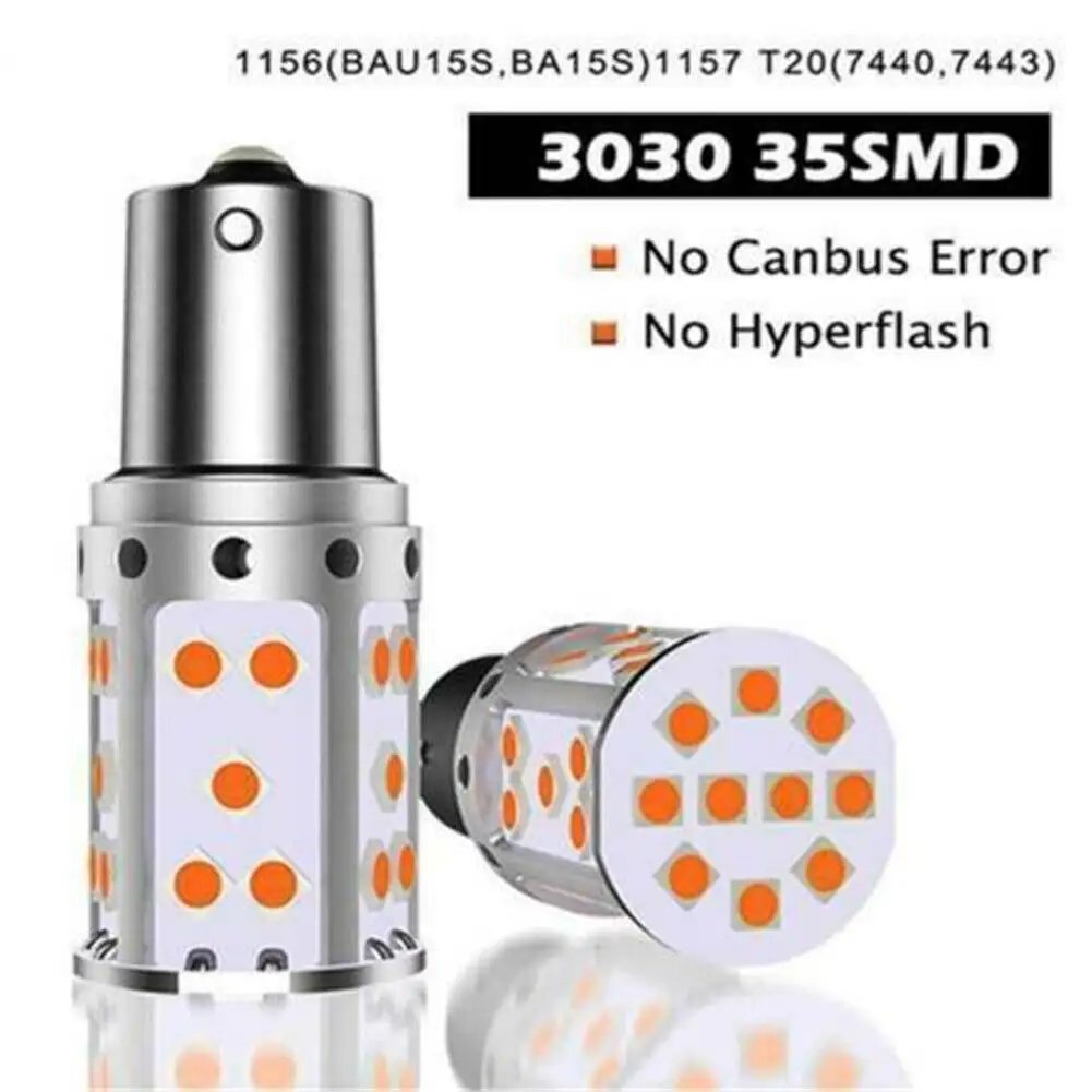 ڵ  õ    ÷ ڹ Bau15s 7507 PY21W LED ȣ ,  ̾ÿ 9-30V, 2 