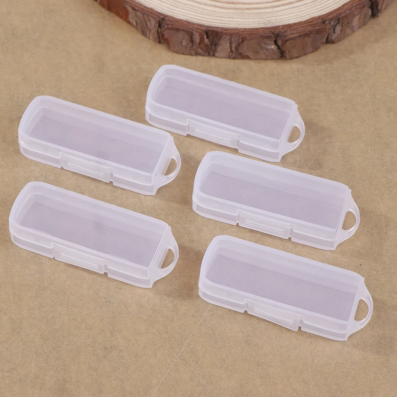 5pcs PC USB 플래시 드라이브 케이스 OTG 회전 드라이브용 뚜껑이 있는 현대적인 스타일의 보관 상자 홈 정리 보관함