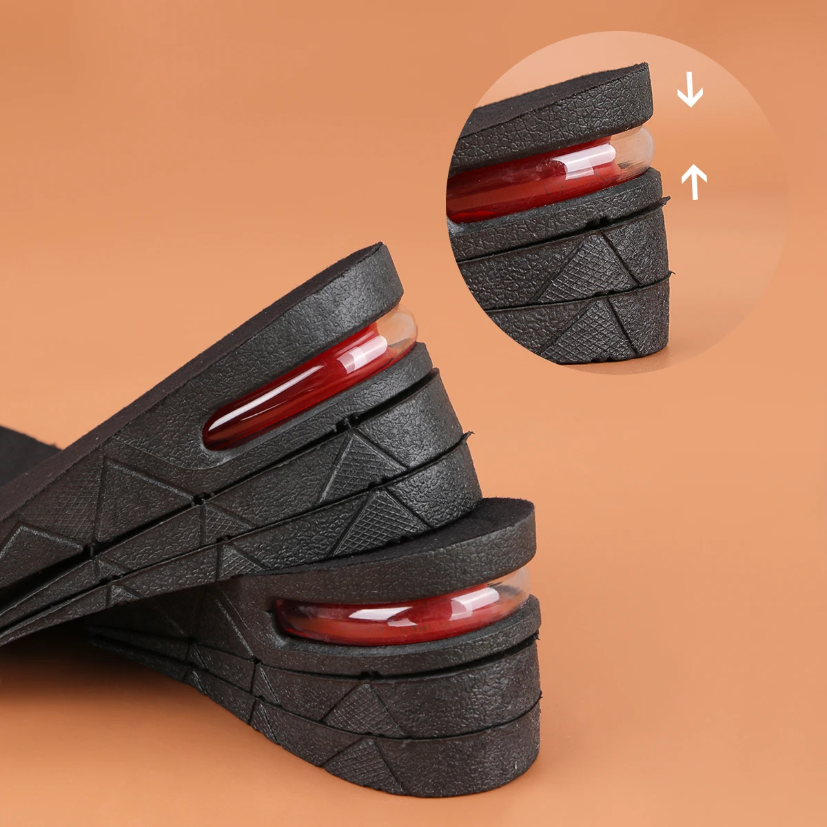 Shoe Insoles Height Increase Heel Shoe Lift Kit with Air Cushion for Men & Women