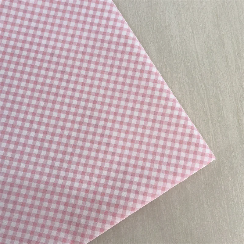 Premium Diagonal Grid Cotton Twill Fabric – Versatile for Bedding, Handmade Apparel & Accessories
