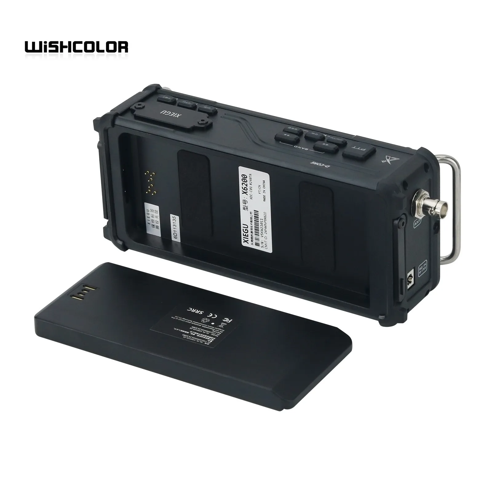 HamGeek XIEGU X6200 SDR HF/50MHz 풀 모드 SSB/CW/AM/FM 휴대용 단파 라디오, 4 인치 HD 컬러 스크린