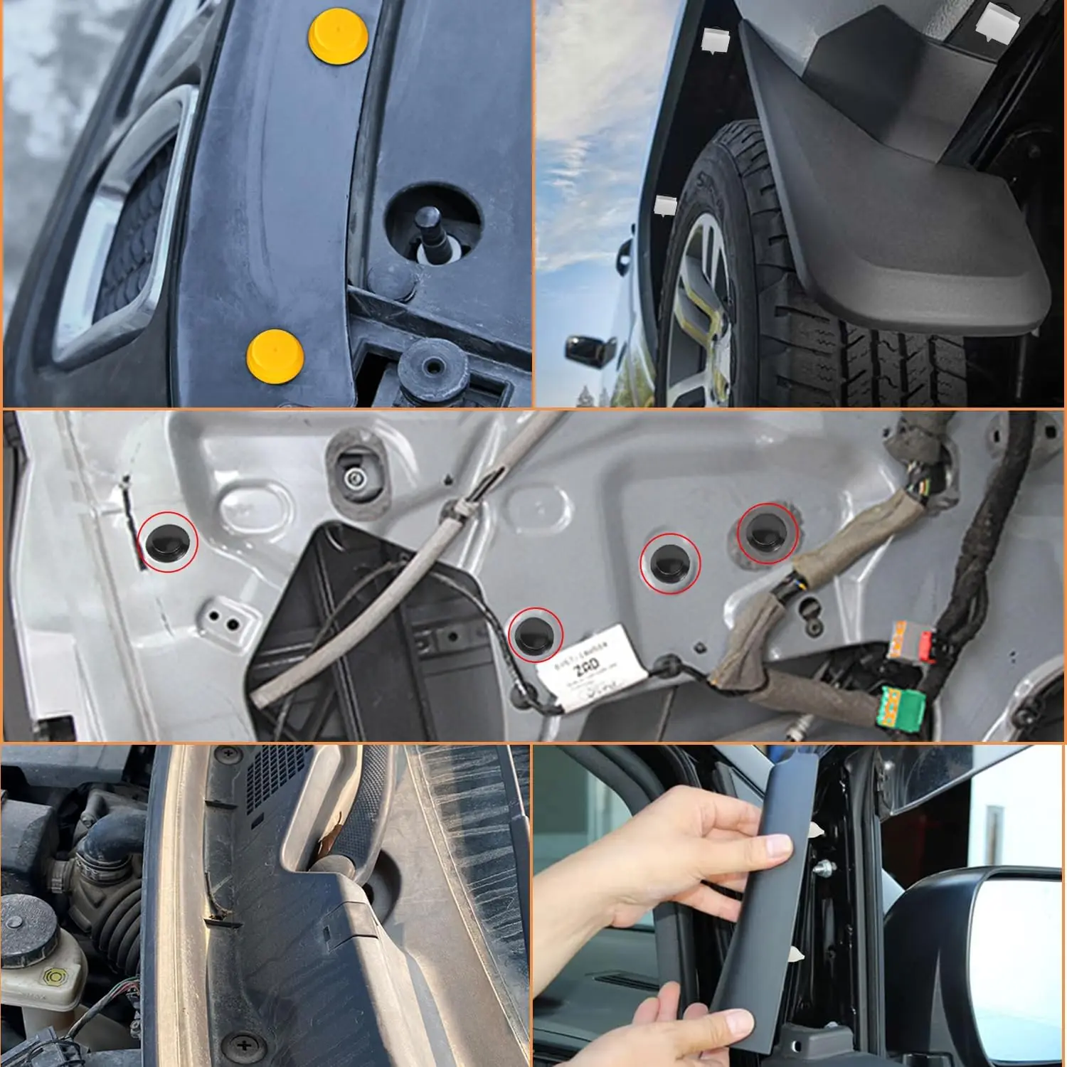 300/620Pcs Auto Fastener Clips Mixed Auto Befestigungen Tür Trim Panel Auto Stoßstange Niet Retainer Push-Motor Abdeckung fender Clip – Detail 6