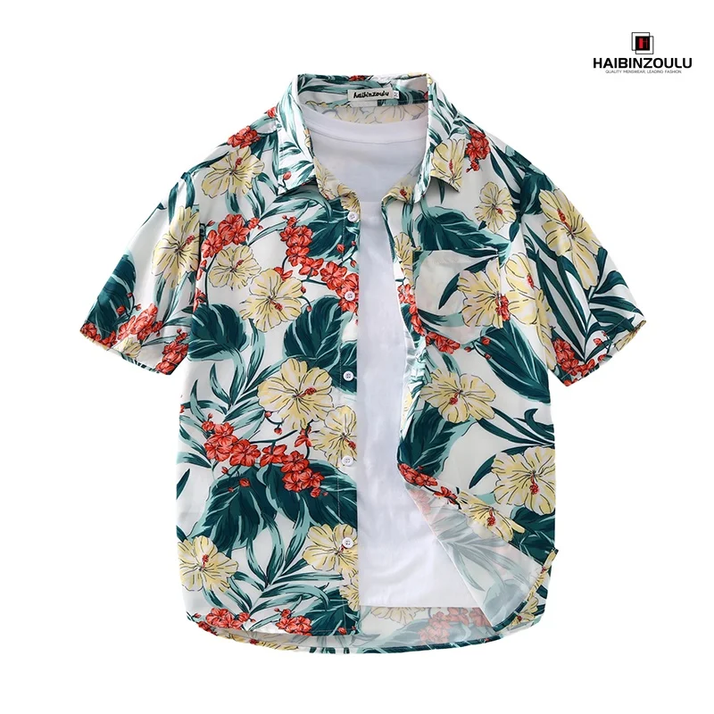 

Men's Printed Hawaiian Style Short Sleeve Casual Shirts