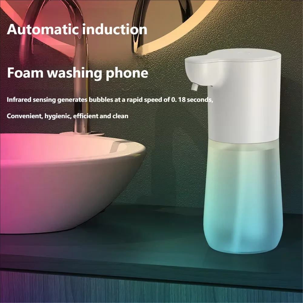 HOMEFISH Smart Sensor Automatic Soap Dispenser 350ml USB Charging Contactless Soap Foam Dispenser Hand Sanitizer Machine