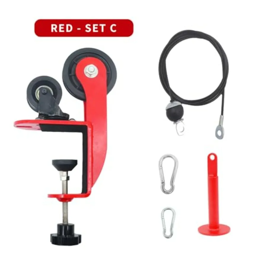 Arm Wrestling Training Pulley System Professional, Forearm Workout Table Equipment, Wrist Exerciser Cable Machine with Rope