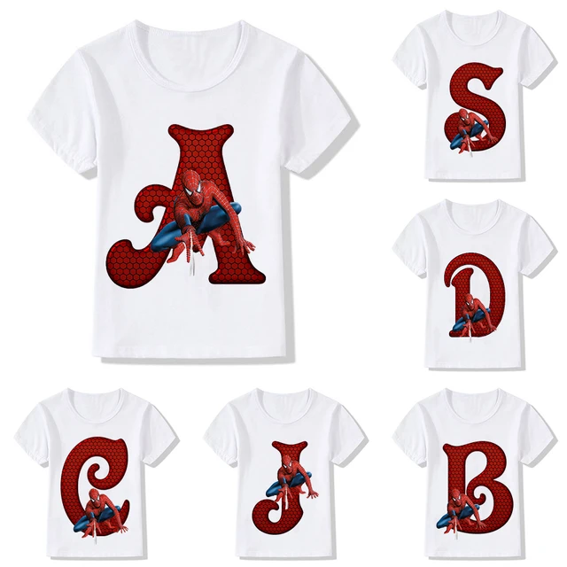 캐주얼한 아동용 스파이더맨 티셔츠, 어린이 패션의 새로운 지평을 여는 신제품!