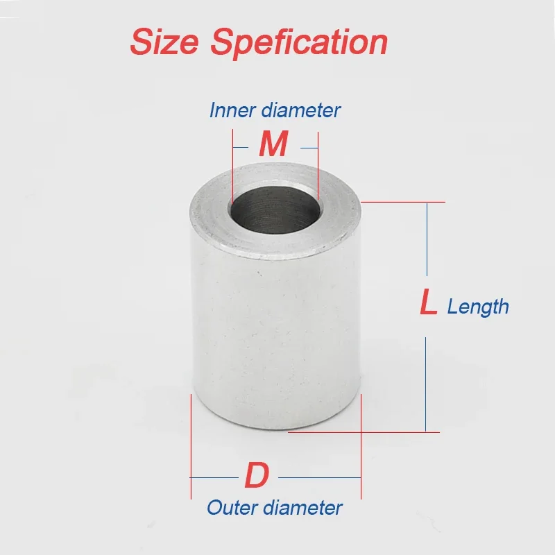 Aluminum Washers M2-M8 Flat CNC Sleeve Bushing Gasket Non-threaded Stand-off For RC Model Part