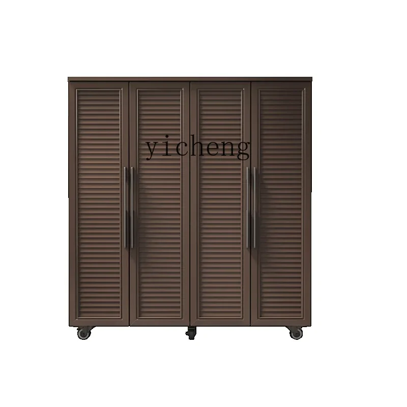 

XL All Aluminum Alloy Shoe Cabinet Sun Protection Villa Garden Balcony Locker Storage Sundries All-in-One Cabinet