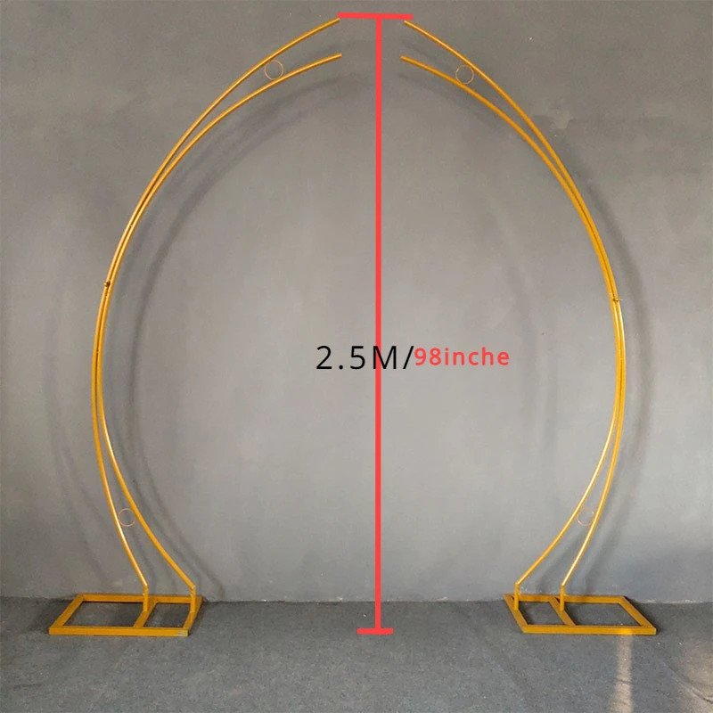 

Wedding moon arch stage decoration ornaments floral arrangement iron frame welcome iron frame pair