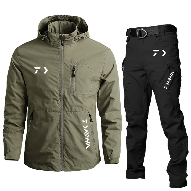 

Men Windbreaker Waterproof Mountaineering Hunting Thin Section Jacket Fishing Hiking Outdoor Rain Coat Breathable Fishing Suits