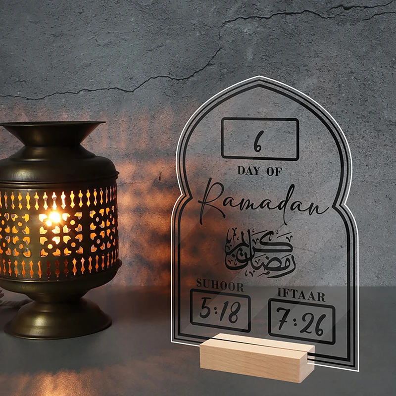 

Acrylic Ramadan Countdown Calendar Gifts Day Of Ramadan Calendar With Base Replacing Numbers Eid Mubarak Advent Day