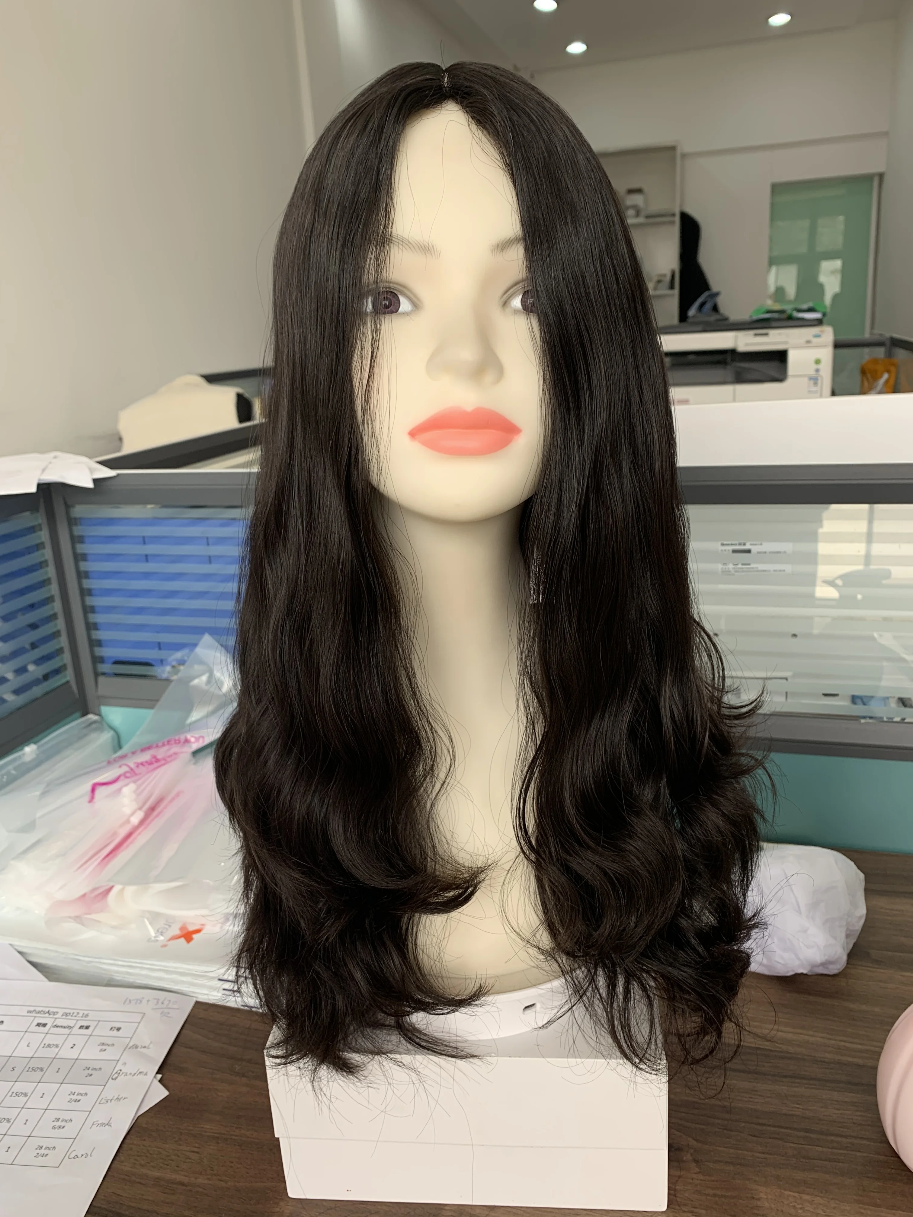European Remy Hair Kosher Wig Layer Style Jewish Wig Unprocessed Hair