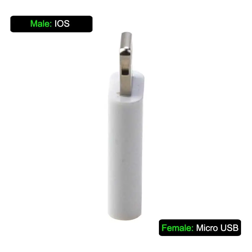 2pcs For iPhone to Micro USB / Type-C Charger Adapter Female to Male Converter Adapter for iPhone 6 6s 7 8 Plus X 10 for iPad