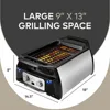 Smokeless Indoor Grill Removeable Plates Non-Stick Korean BBQ Electric Grill Indoor with Infrared Technology - Kebab Set 5
