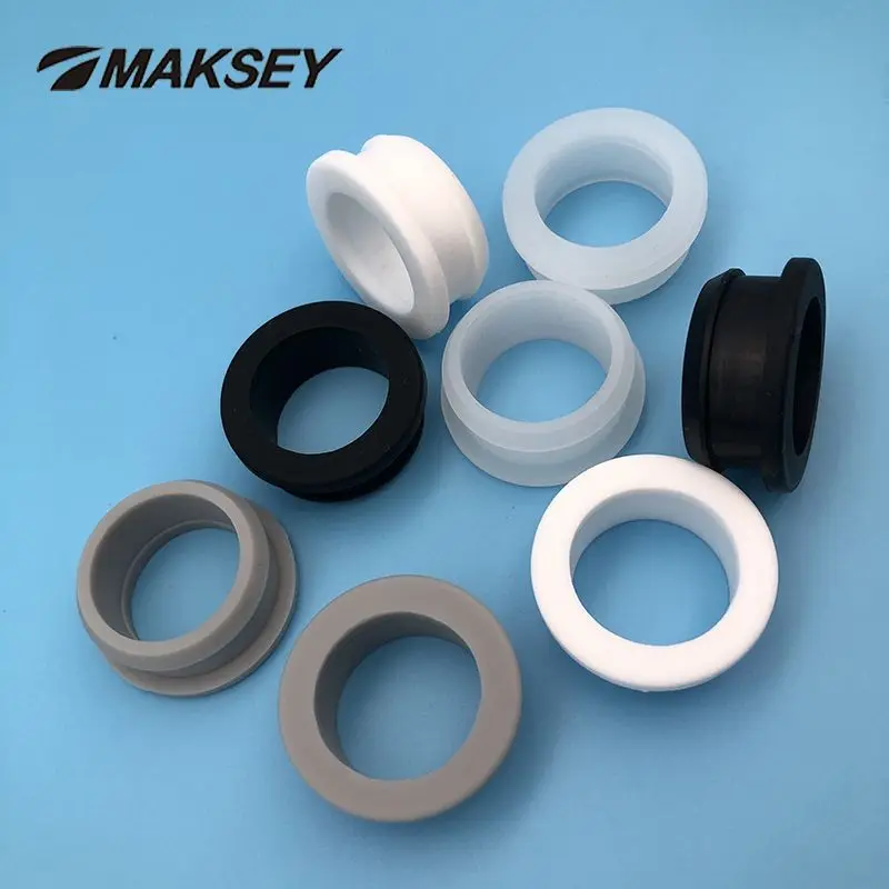 Maksey 4.550.6mm Silicon Gasket Rubber Seal Grommet Silicone Round