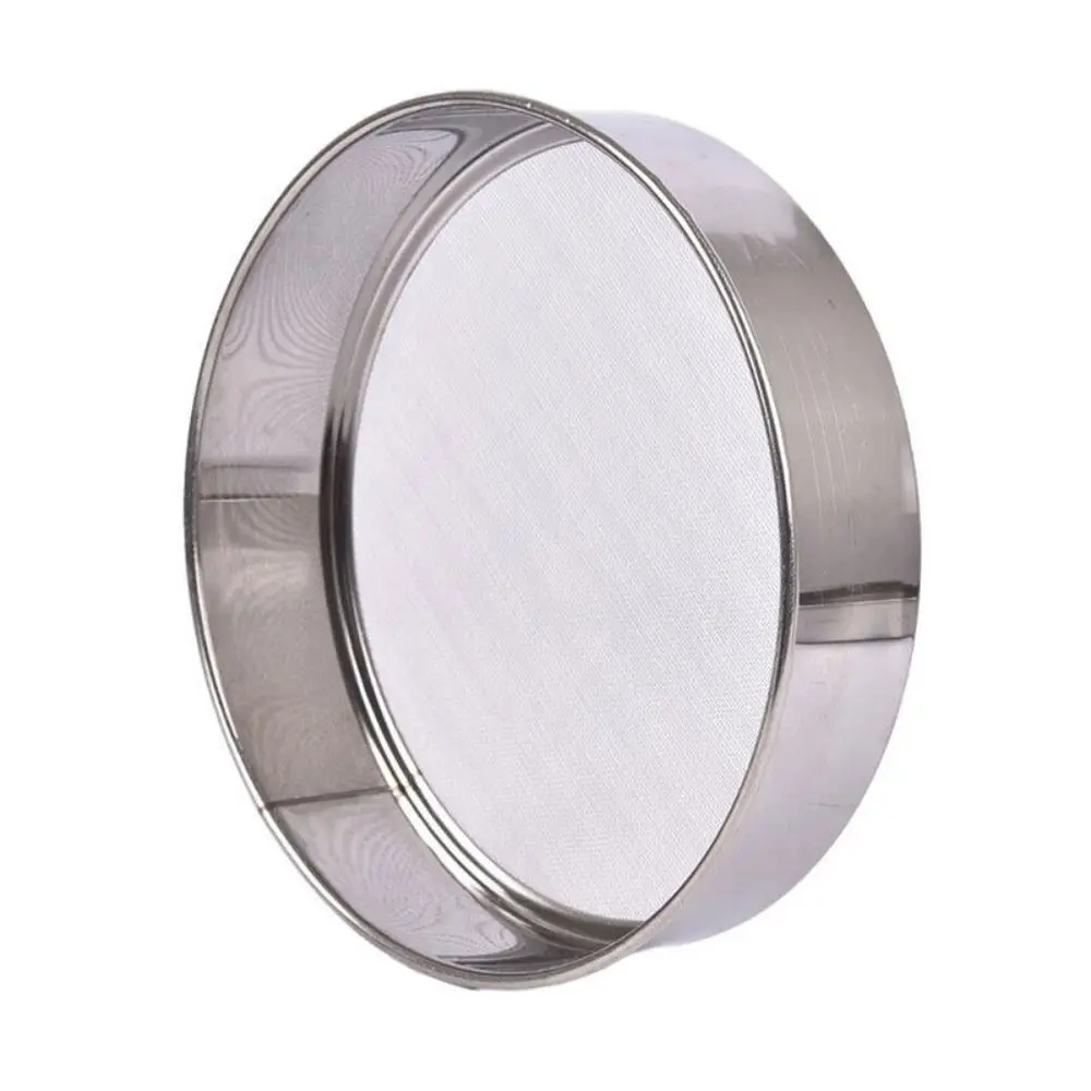 Kitchen Mesh Flour Sifter Durable Stainless Steel Ultra-fine Sugar Filter Mesh Baking Tool Round Strainer Sifters 12/18cm