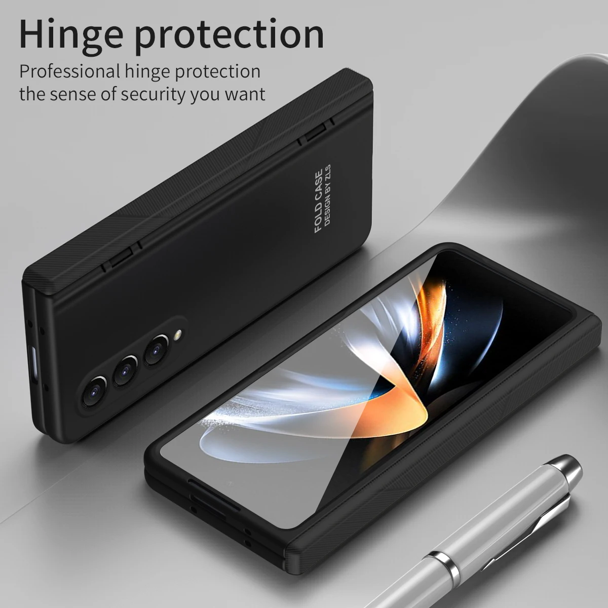 

Защитное стекло для samsung z fold5, чехол для Samsung Galaxy Z Fold 5 Fold5, аксессуары для телефона, чехлы с петлями