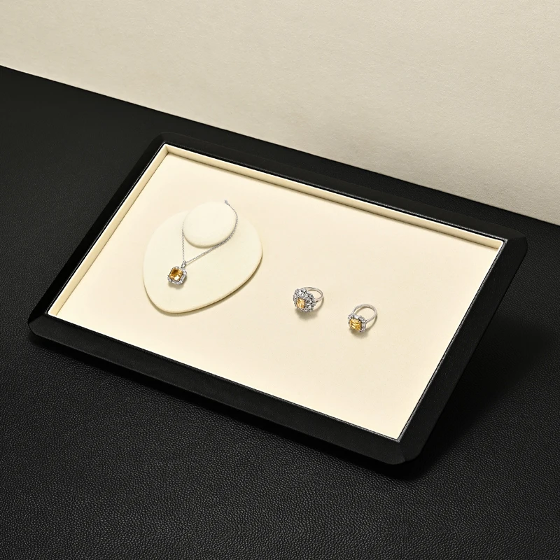 Luxury Jewelry Display and Storage Leather Tray