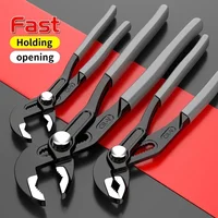 Water Pump Pliers Quick-Release Plumbing Pliers Pipe Wrench Adjustable Water Pipe Clamp Pliers Household Hand Tools Multi-functi 1