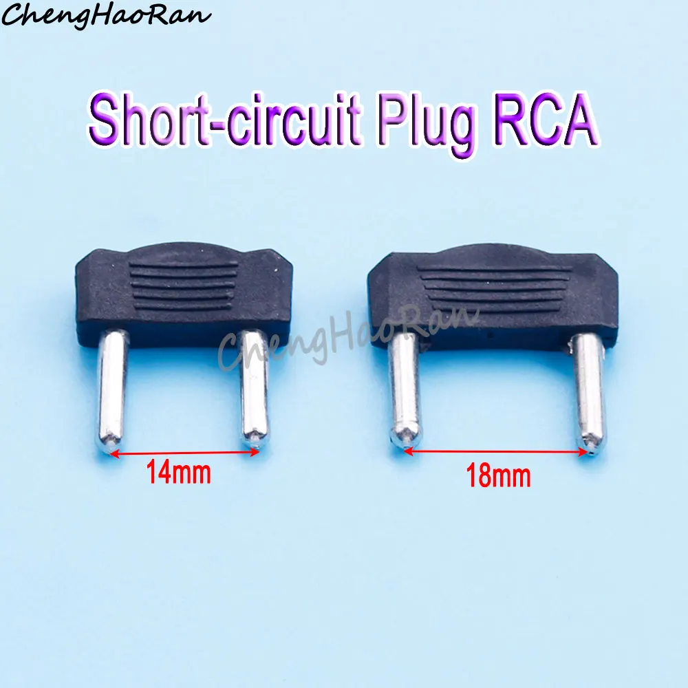 RCA 오디오 터미널 블록 바나나 2 핀 플러그 커넥터, 쇼트 플러그, 14mm, 18mm 피치 커넥터 액세서리, 3mm, 2 개