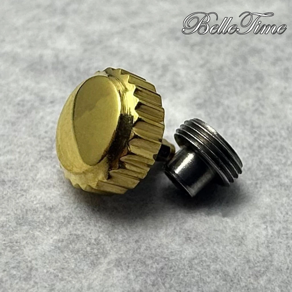 Premium Watch Parts in Silver, Gold, Black, and Rose Gold Finish - Featuring Logo S Watch Crown and Non-Logo S Crown