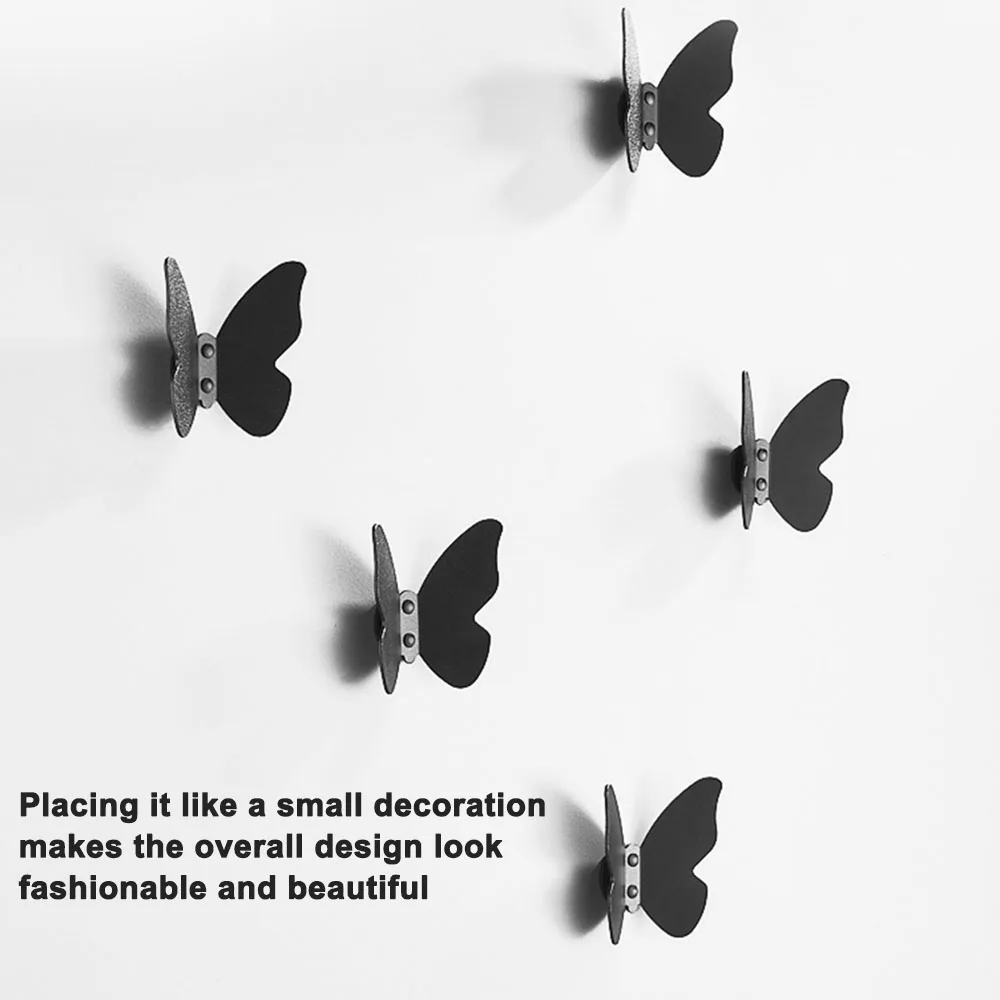 Creativity Butterflies Hook Aluminum Alloy Fashionable Wall Hook Key Storage Hanger Kitchen Bathroom Organizer For Towel Scarves 5