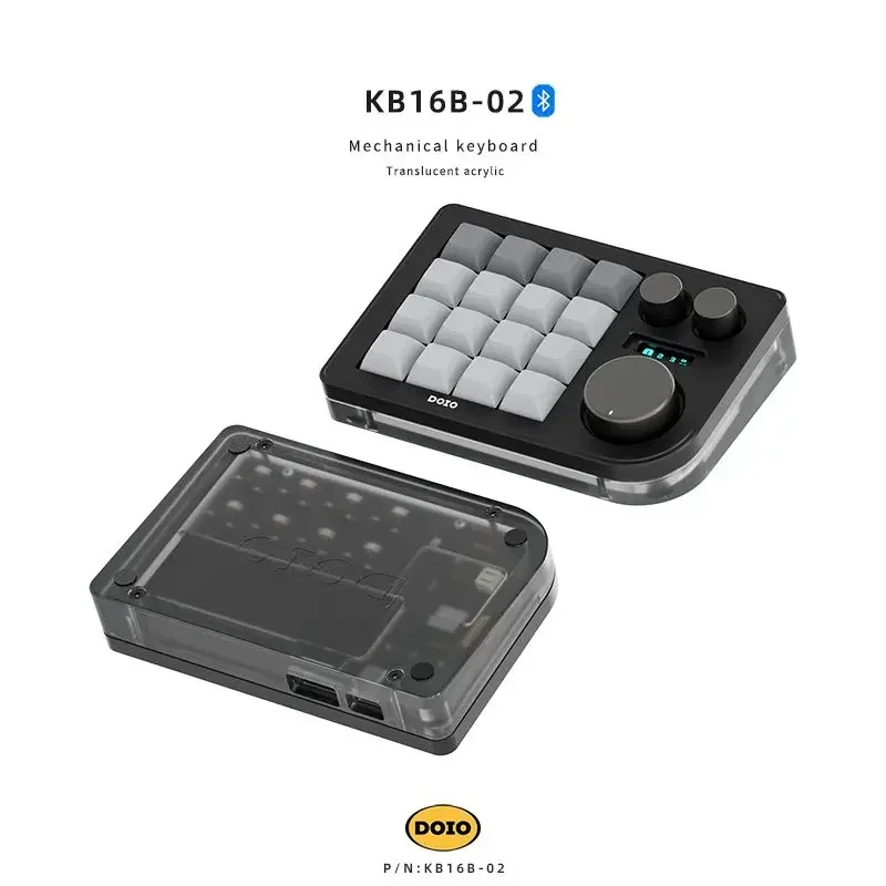 【きまた】doio kb16b 02 Bluetooth接続版 usb接続 DOIO KB16B-02 デザイナー 16 キーメカニカルキーボード