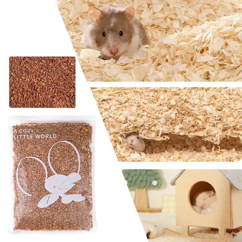 Small Animal Bedding Odor Control Moisture Absorbent Natural Pet Bedding Comfortable Habitat Decor Hamsters Cage Litter For Home