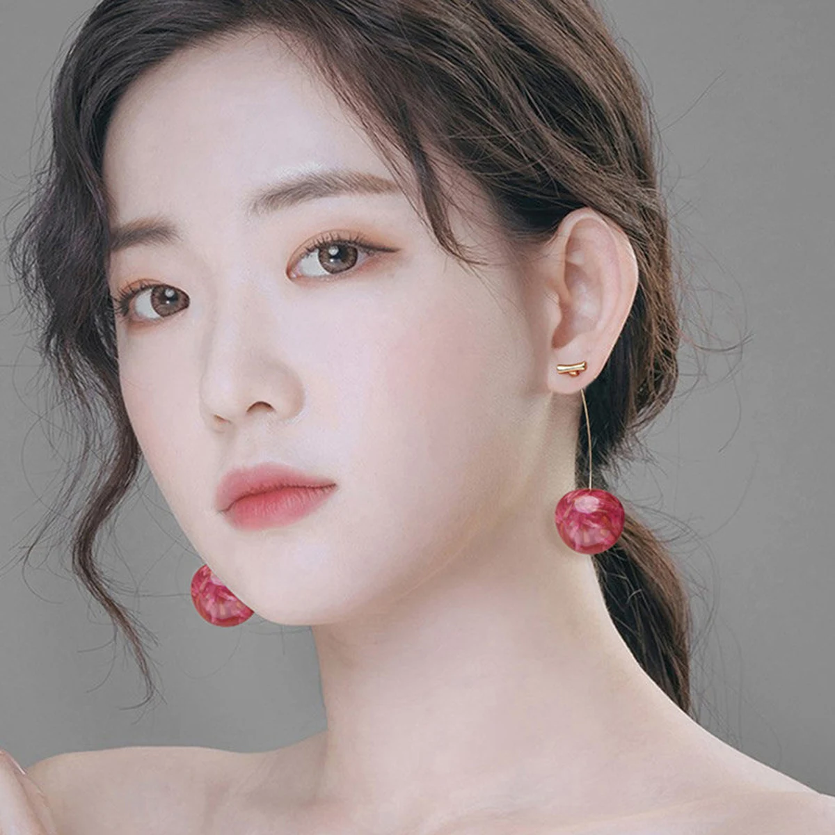 2 Pieces Women Cherry Earrings cherry earrings