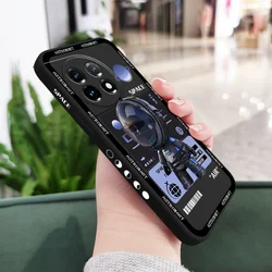 Cosmic Odyssey Liquid Silicone Phone Case - OnePlus 8T (Black)