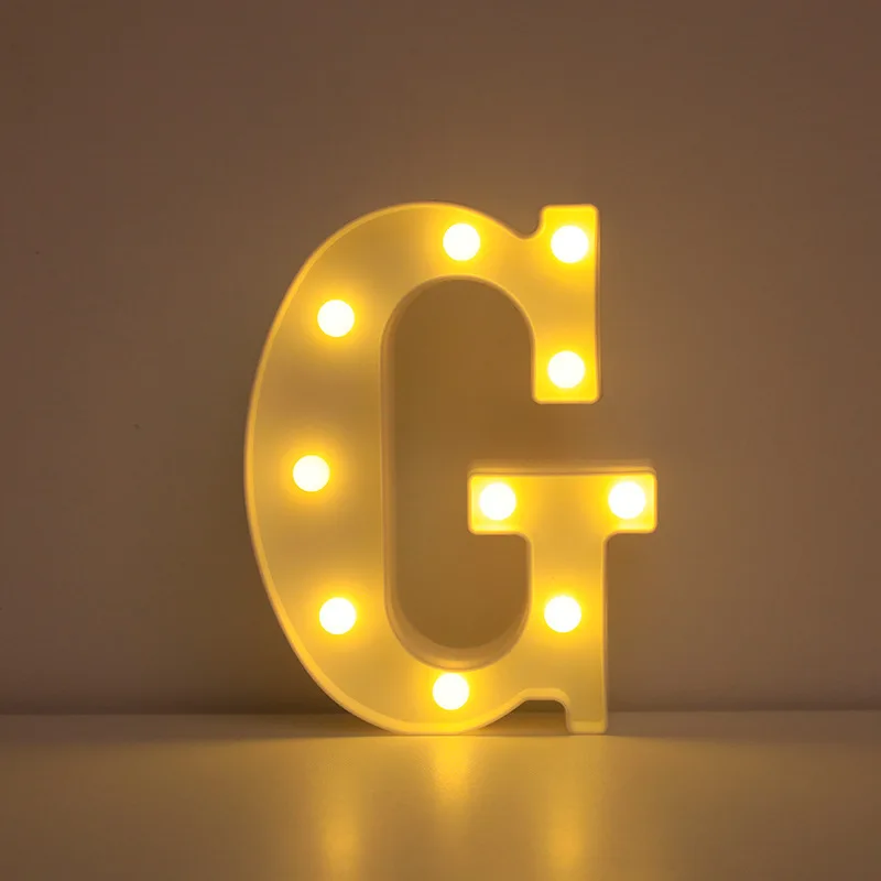 Illuminated LED Alphabet Letter & Number Lamp - Festive Night Light