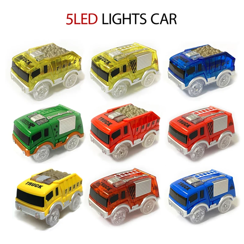 

5led Electronic Engineering Vehic, Toy Parts, Track Racing Car,Children's Toys, Car Toys, Magical Led Strips Toy Birthday Gifts