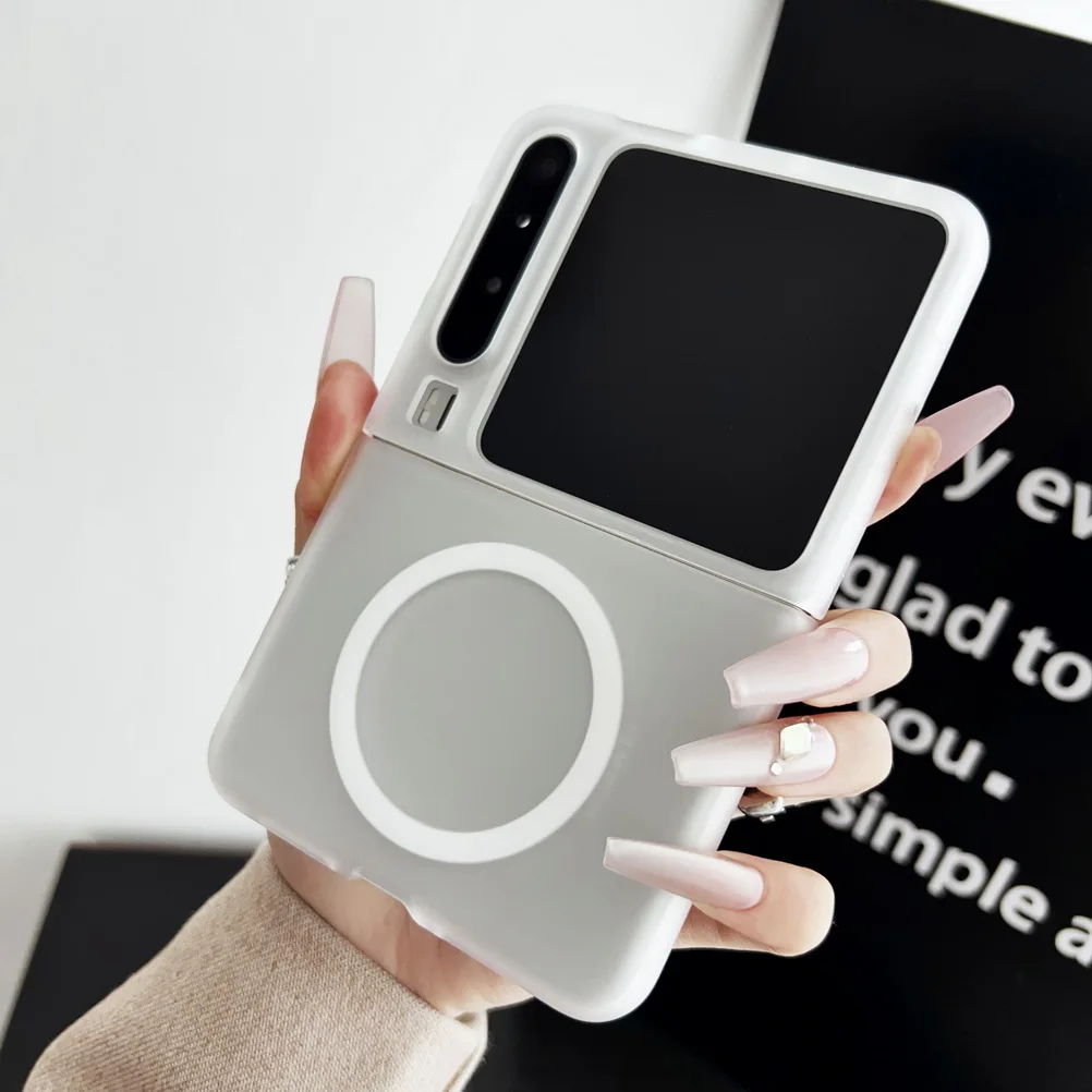 Transparent Magnet Adsorption Protective Case with All-Inclusive Camera Cover