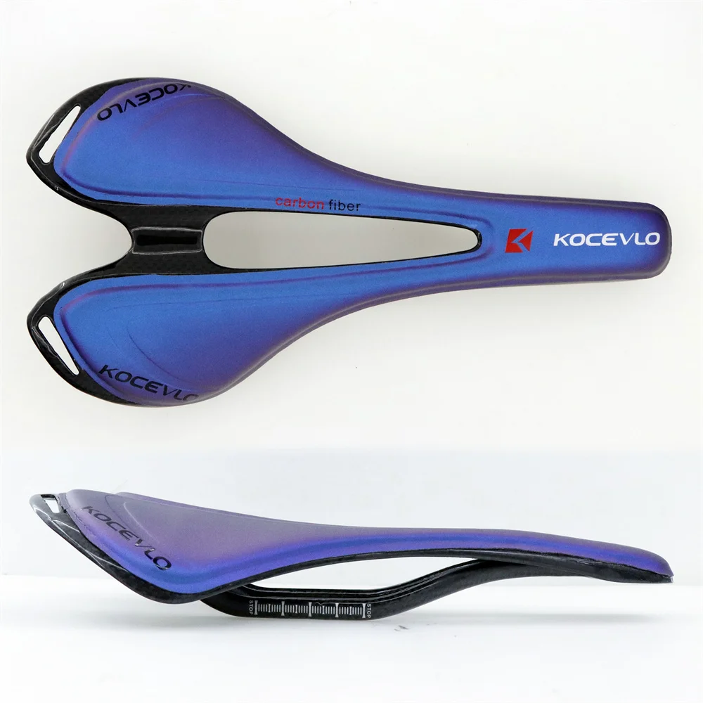 Kocevlo carbon sattel t800 carbon faser + leder faser ultraleicht fahrrad mtb bike sattel sitz – Detail 6