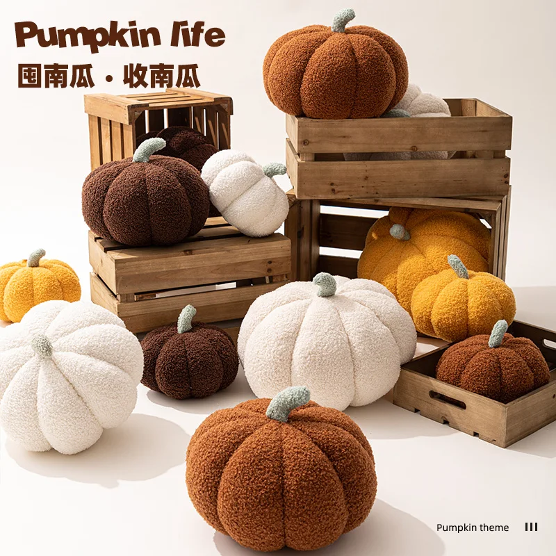 Pumpkin Pillow Promotion Ins Creative Special-shaped Sofa Cushion Halloween Decoration Cute Children Plush Toys