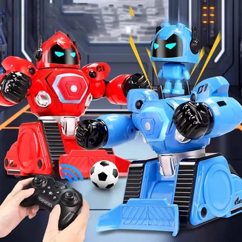 JJRC R30 Robot da battaglia telecomandato Combattimento doppio boxe Calcio per due regali interattivi genitore-figlio giocattolo per bambini fai da te