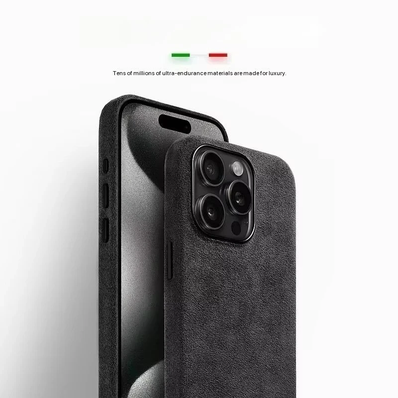 Premium Italian Suede Magnetic Luxury Flip Case - Supercar Inspired Leather Finish
