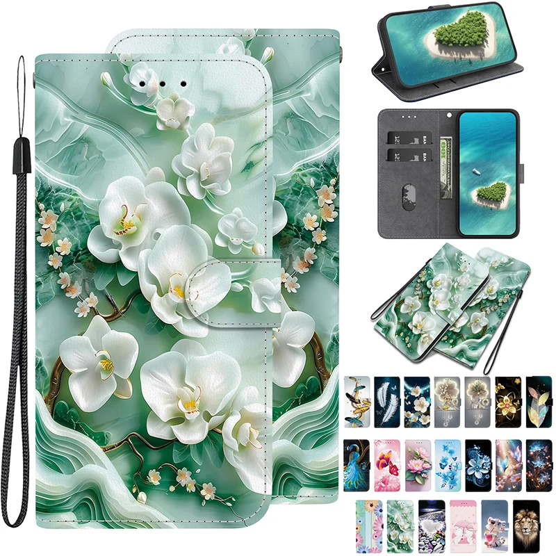 Versatile Leather Magnetic Flip Wallet Card Stand Phone Case