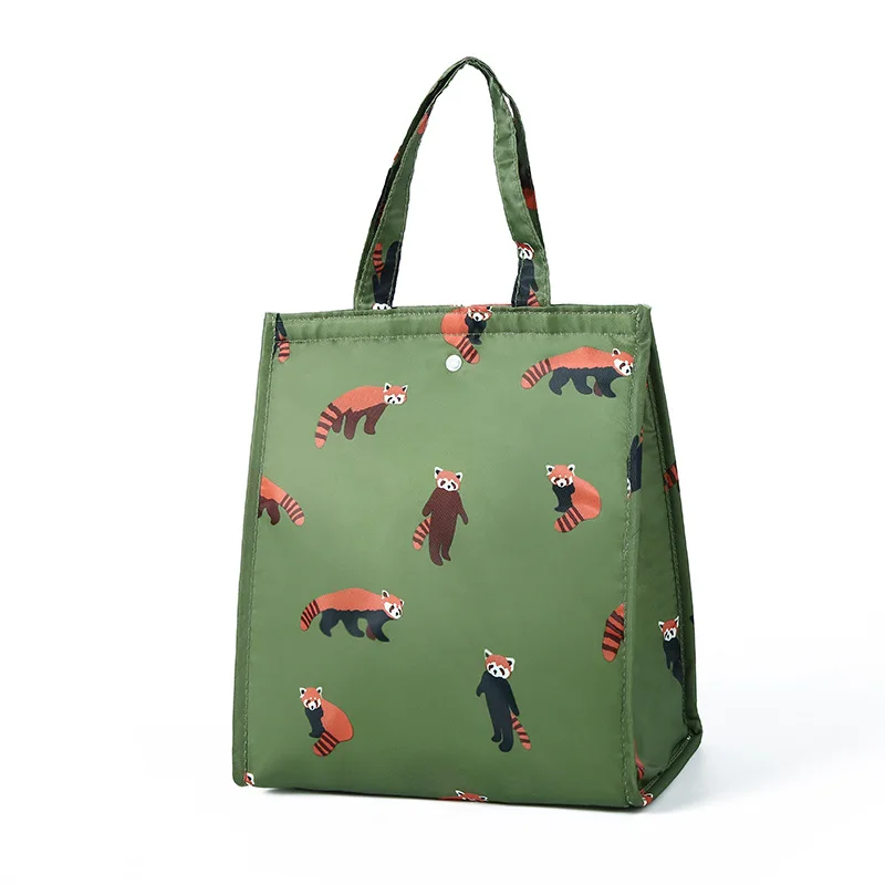 1PCS Waterproof Foldable Portable Bento Bag Insulated Bag Thermal Food Bag Thicken High-capacity Insulation Lunch Bag Handbag
